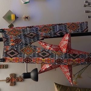 Brightly colored tribal print leggings